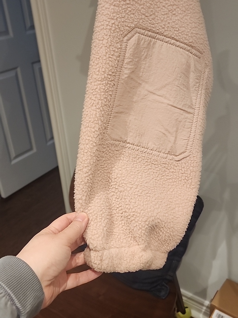Free Prople Hit The Slope PINK Long Fleece Jacket - Picture 5 of 11